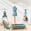 Blue Bronzing Jewelry Display Stand for Many Kinds of Jewellery's Displaying