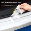 4Pc Car Threshold Protector Transparent Decorative Badge 3D Sticker for Jeep JK JL TJ Renegade Patriot Wrangler Cherokee Patriot Trail Liberty