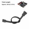 5PCS Braideds Rope Extension Cable 4-Pin PC Fan Cable Practical PWM Fan Cable  CPU Cooling