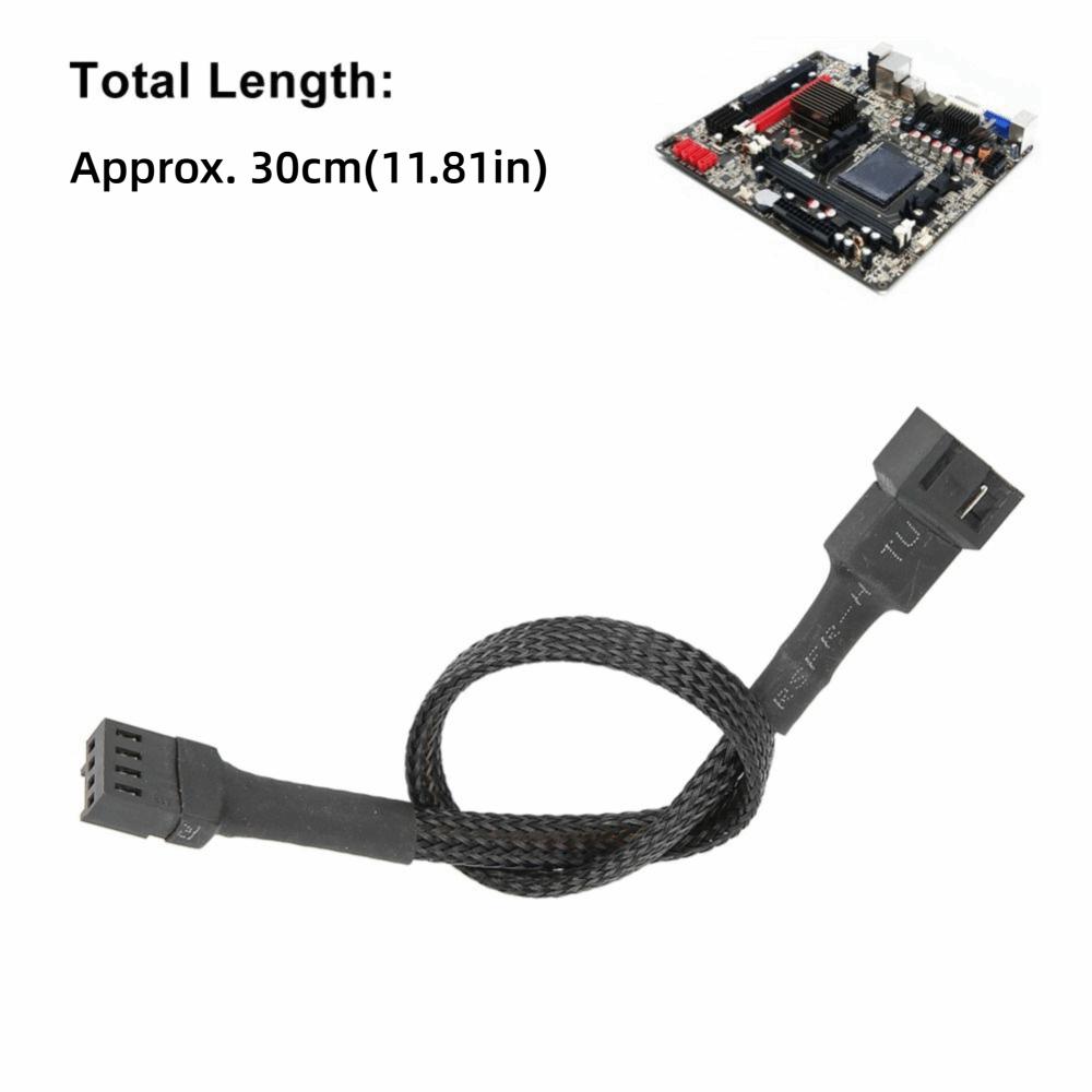 5PCS Braideds Rope Extension Cable 4-Pin PC Fan Cable Practical PWM Fan Cable  CPU Cooling
