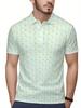 Men'S Short-Sleeve Polo Shirt with Flat Digital Print Pattern - No Texture