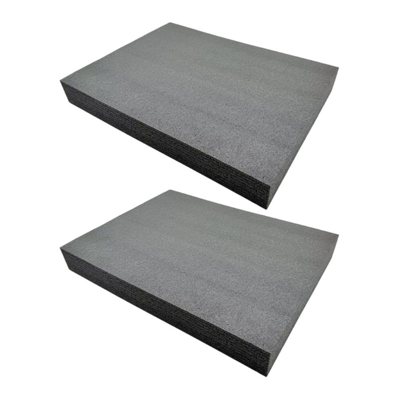 Large 400x350mm Foam Inserts AntiSlip Tool Organizers Mat Black Cotton Padding For Professional Box Interior Protections