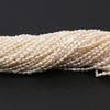 1String, 3-4mm White Natural Freshwater Pearls, Handmade Rice-shaped Pearl Beads for Jewelry Making DIY Necklace Bracelet Accessories 36cm
