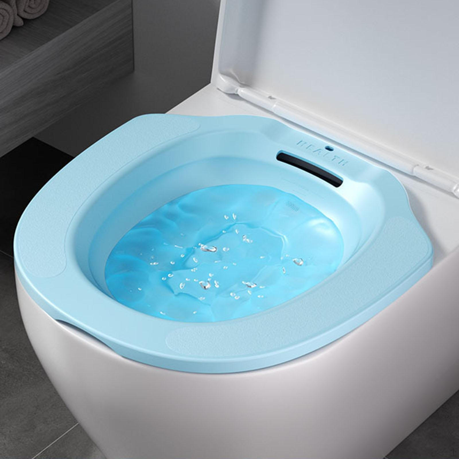 

Таз для сидячей ванны для использования в туалете Портативное биде для всех пользователей синий