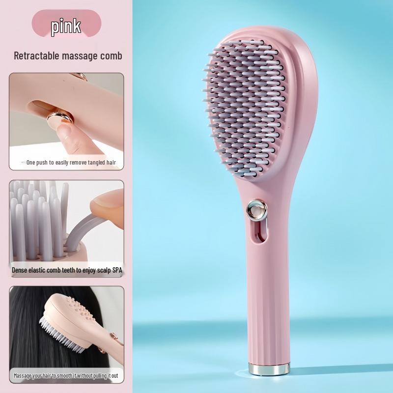 Выдвижная антистатическая массажная расческа: Бережно к волосам, Освежает кожу головы, Идеально для домашнего использования