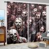 2pcs Walking Dead Printed Curtain for Home Decor - Rod Pocket Window Treatment for Bedroom   Office   Kitchen and Living Room