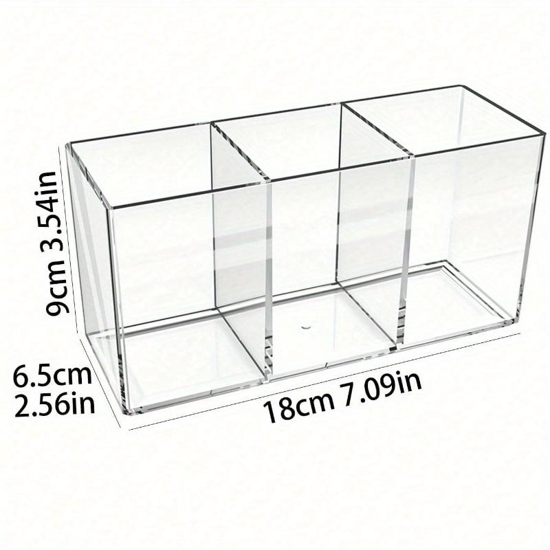 

1 шт. Органайзер для столовых приборов с 3 отделениями, прозрачный пластиковый держатель для столовых приборов для вилок, ложек и ножей, подходит для вечеринок Transparent разноцветный
