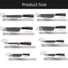 Kitchen Knives 7CR17 High Carbon Stainless Steel Damascus Drawing Gyuto Cleaver Set Slicer Santoku Knife Chef Knife