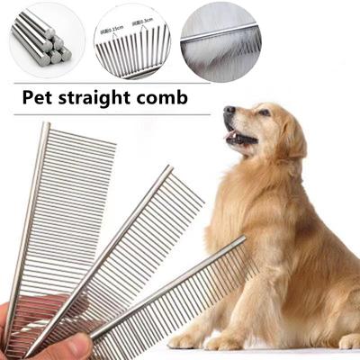 Hair Removal Comb-stainless Steel Pet Grooming Comb, Small and Medium-sized Dogs and Cats, Removing Tangled Undercoat, Dog Comb
