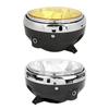 LED Headlight Motorcycle Headlight Motorcycle Headlamp Metal + PC Lens (Yellow) High Luminous Efficiency