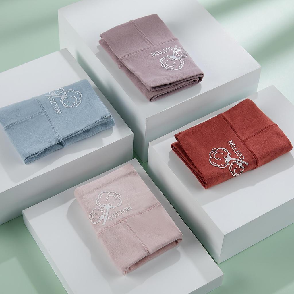 High-Waist Plus Size Women's Cotton Panties - Antibacterial, Hip Lifting, Abdomen Shaping, Pure Cotton Crotch, Triangle Design.