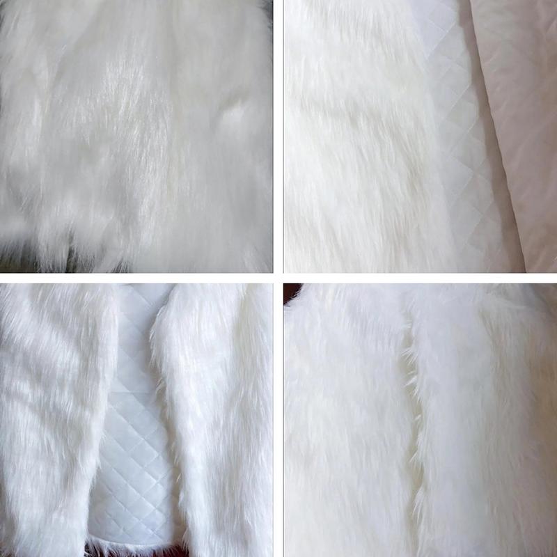 Winter Women Faux Fur Vest Coat Female Warm Cotton White Black Gray Fur Vest Jacket Solid V-neck Casual Sleeveless Coats