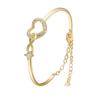 Chain Link Endless Love Heart Lace Bracelet For Women Fashion Elegant High-End Sense Jewelry Eternal Love