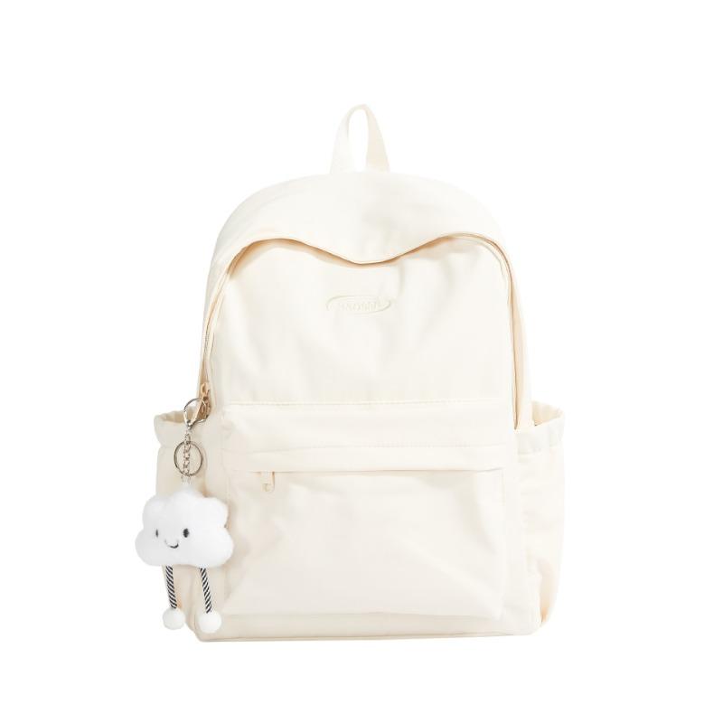 A Simple and Fashionable Backpack with A Large Capacity and A High-quality Texture. It Is A School Bag for Senior High School Students