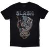 Slash Unisex Adult Skull Guitar Snake T-Shirt