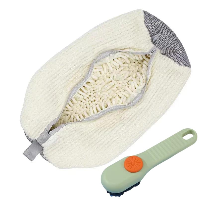 

Shoe Washing Bag Laundry Bags Microfiber Closure Shoes Cleaning Bag Shoes Laundry Net Fluffy Fibers Sneaker
