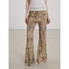 Thelight2025 Spring/Summer New Snakeskin Subculture Print Micro-Pull Casual Pants Women Gyaru Breathable Elastic Waist