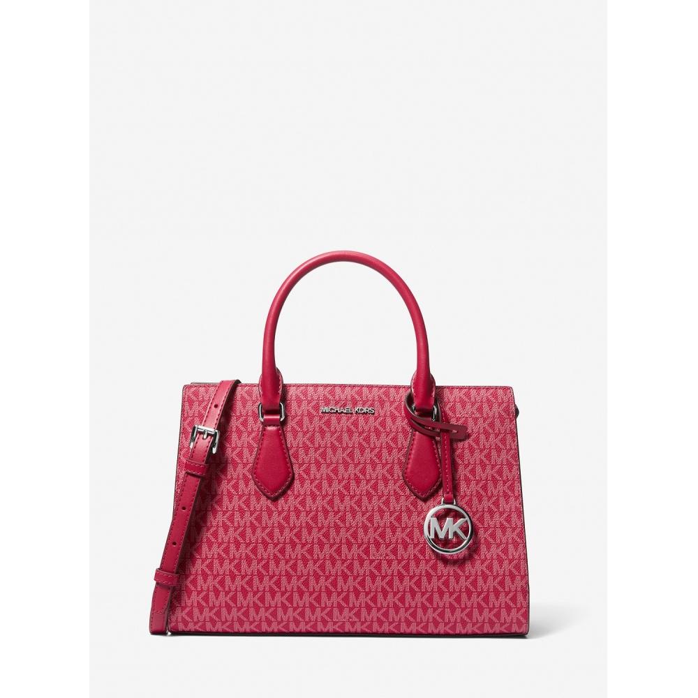 

Michael Kors Sheila Satchel Medium Mk Signature 35t5s6hs3b2699 Dark Raspberry F
