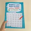 32-page Addition and Subtraction Workbook for Numbers Up To 1000, Math Writing Practice Notebook, Math Exercise Sheets