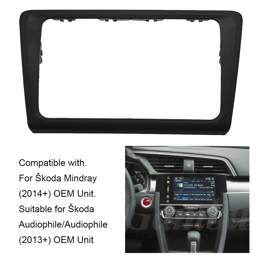 Black Made With ABS Car Stereo Fascia Frame Panel For Easy Installation Stylish Car Radio Fascia Black