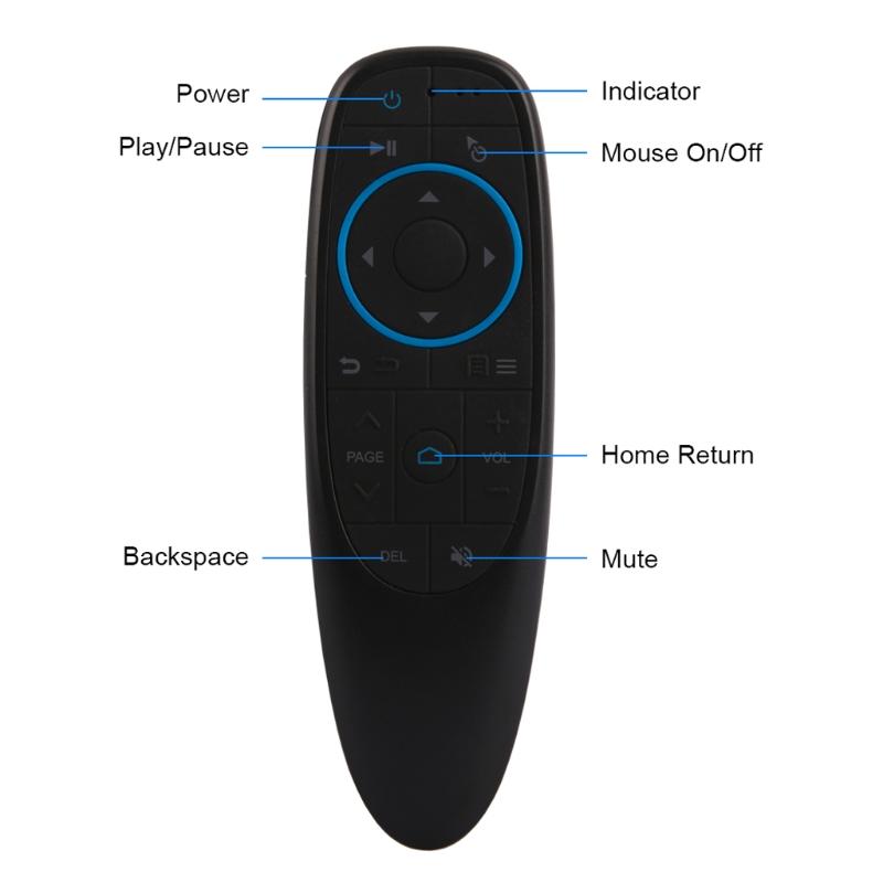 G10BTS Bluetooth-compatible Remote Control Wireless Air Mouse 6-Axis Gyroscope Wireless for Smart Remote For Smart TV Bo