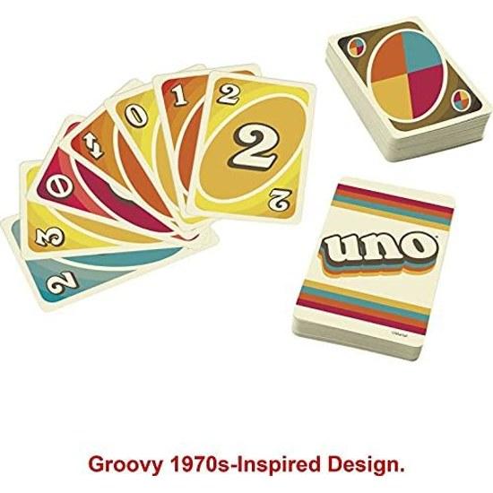 Mattel Game Uno Iconic 1970s Edition Ages 7 Up GXV43