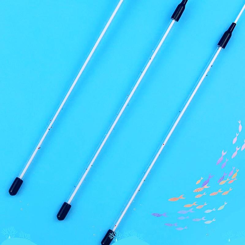 Cat Toy Feather Cats Teaser Stick Toy Retractable Cat Toys Interactive Spring Fish Stick Toys for Cats Scratching Pet Supplies