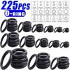 225PCS/27PCS Rubber O-Ring Gasket Assortment Sealing Washer Set  Car Repair Accessories