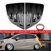 For Honda Jazz Fit 2014- Car Rear Louver Window Side Shutter Cover Trim Sticker Vent Scoop ABS Carbon Fiber Auto Accessories