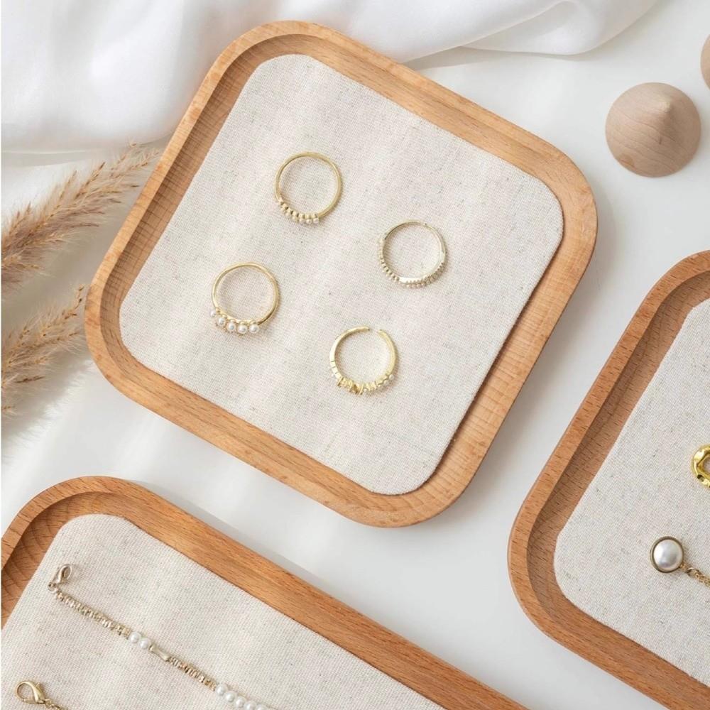 Portable Jewelry Display Plate Stackable Design Bracelet Necklace Tray  Jewelry Organization