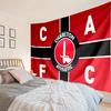 Charlton FC Wappen Wandteppich, Einzigartiger Design Wandteppich, Wanddekoration für Schlafzimmer, Wohnzimmer, Spielzimmer, Herzliche Fan-Feiertagsgeschenke