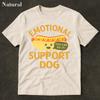 Emotional Support Hund T-Shirt Lustiges Hundeshirt Geschenk für Hundeliebhaber Hot Dog Shirt Verrücktes Shirt Meme Lustig Peinlich Herren Kleidung
