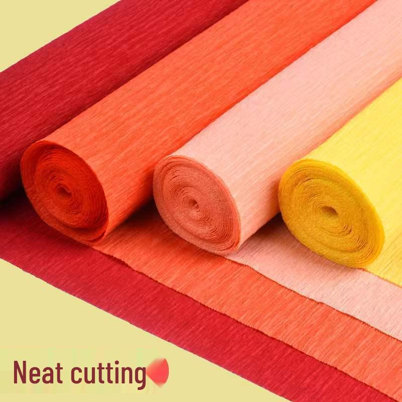Thickened Colored Crepe Paper for DIY Rose Origami and Kindergarten Crafts