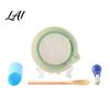 Mess-free Garlic Grater 5Pcs/Set Ceramic Plate with Pour Spout Ginger Cheese Manual Grinder Handheld Crusher Raised Teeth Kitchen Onion Lemon