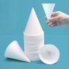 200pcs Leakproof White Paper Cone Cups 3.7/4.5 OZ Shaved Ice Cups Practical Cone Paper Cups  Parties