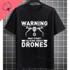 Funny Fpv Drone  Quadcopter Graphic Tshirt With Depressed Drone Needs A Friend Slogan Pure Cotton Short Sleeve Casual Tshirt