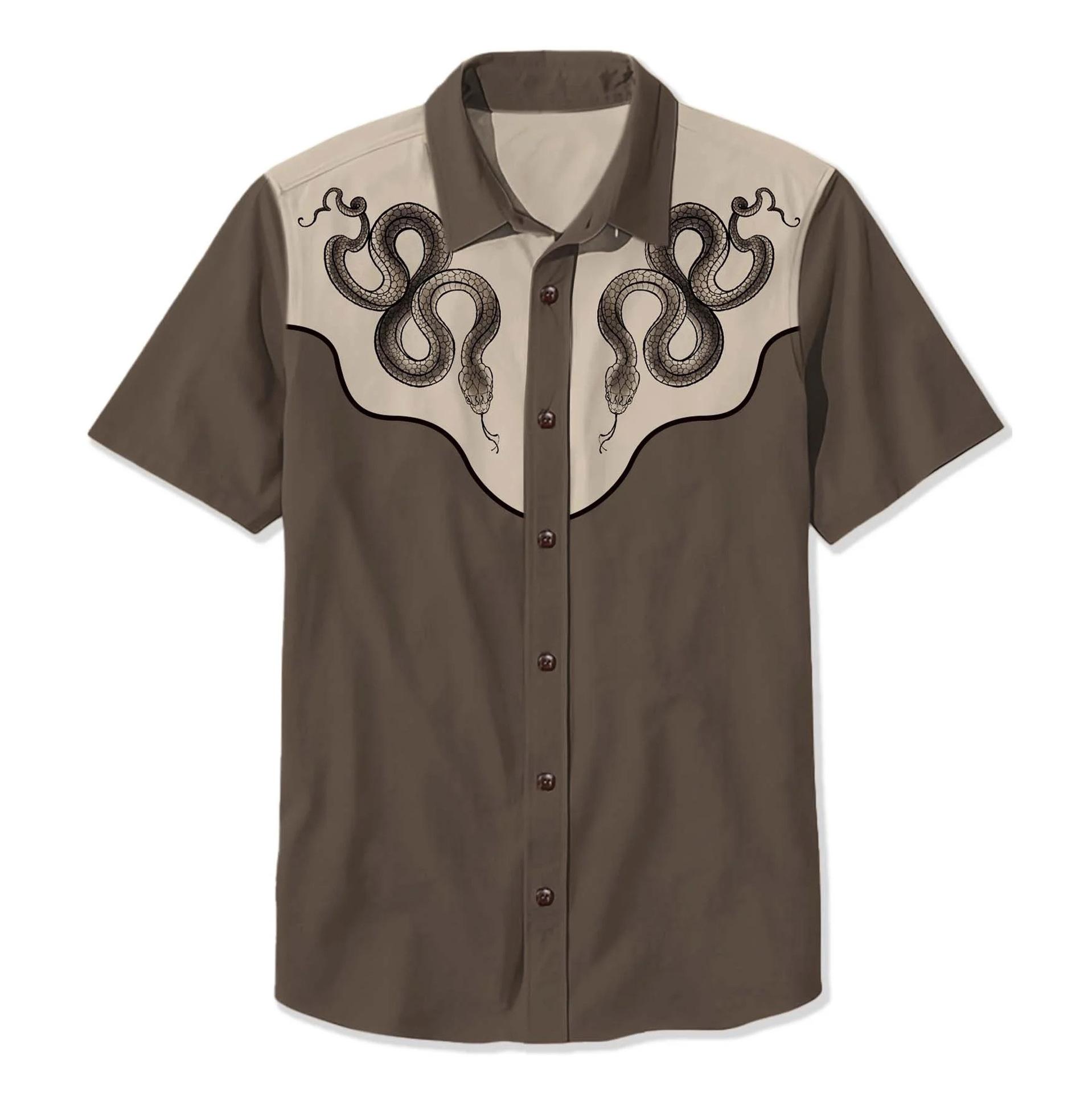 

Летняя мужская рубашка в стиле вестерн с принтом в стиле отпуск, повседневная мужская рубашка с лацканами и короткими рукавами с 3D-принтом 5XL