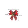 1 Holiday Party Decoration Four-ear Bow Christmas Wreath Pendant Bell Bow Pendant Decoration