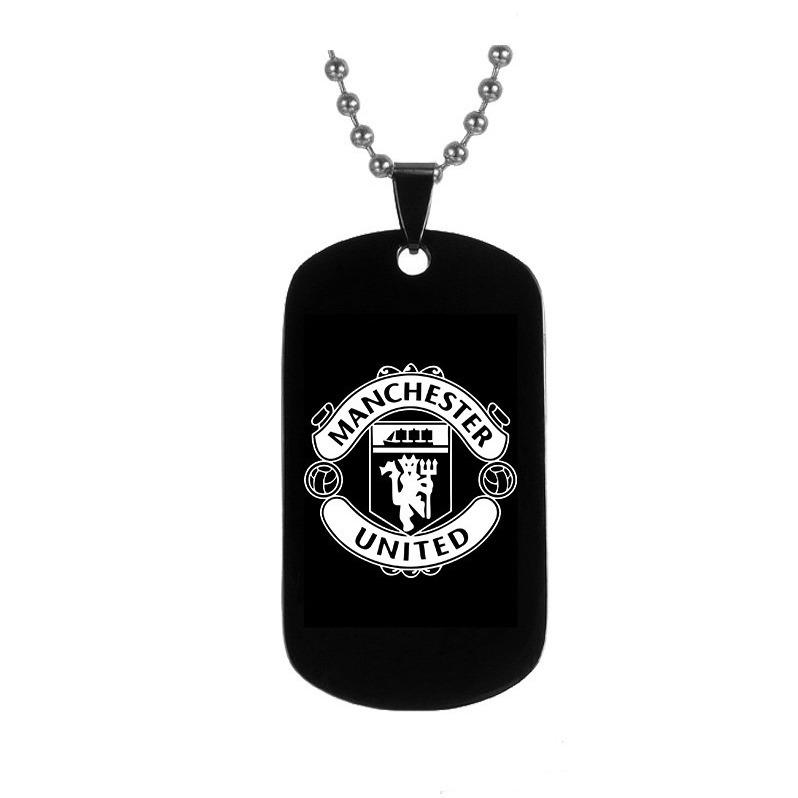 Europäische und Amerikanische Fußballspiel Halsketten Manchester United Fußballteam Emblem Anhänger Halskette Schmuck