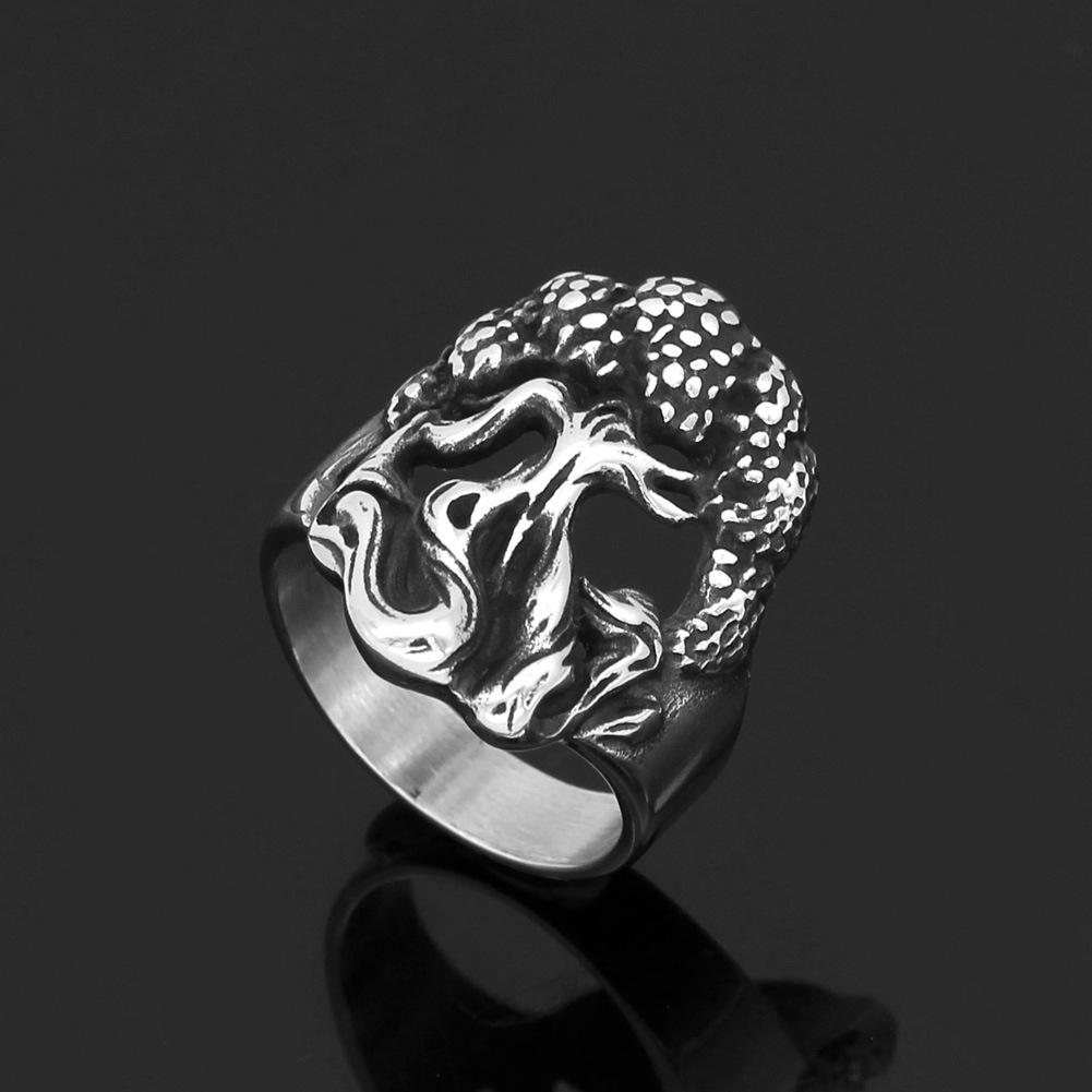 Nordic Viking Tree of Life Guardian Ring Jewelry Size 13 стальной