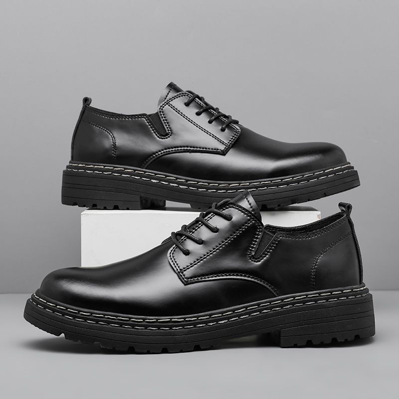 Британская кожаная обувь. Мужская рабочая обувь. Низкие ботинки martin. 43 — фото 8