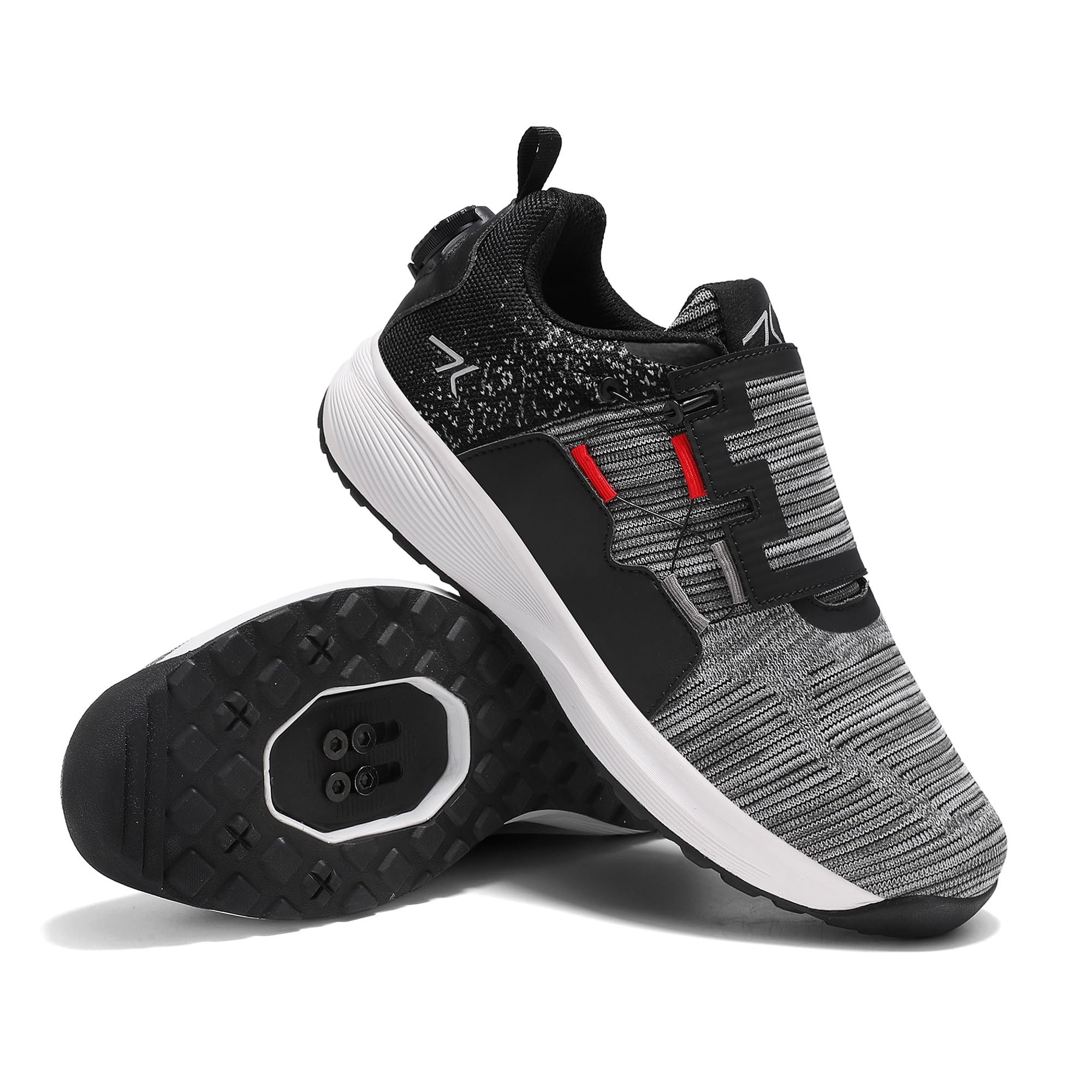 

MASZRE MTB Shoes SPD Compatible Cycling Shoes for Men, Cycling Shoes, Commuting, Walkable, Spin Bike Shoes, Breathable, Dial Closure, Bicycle Shoes, чёрный