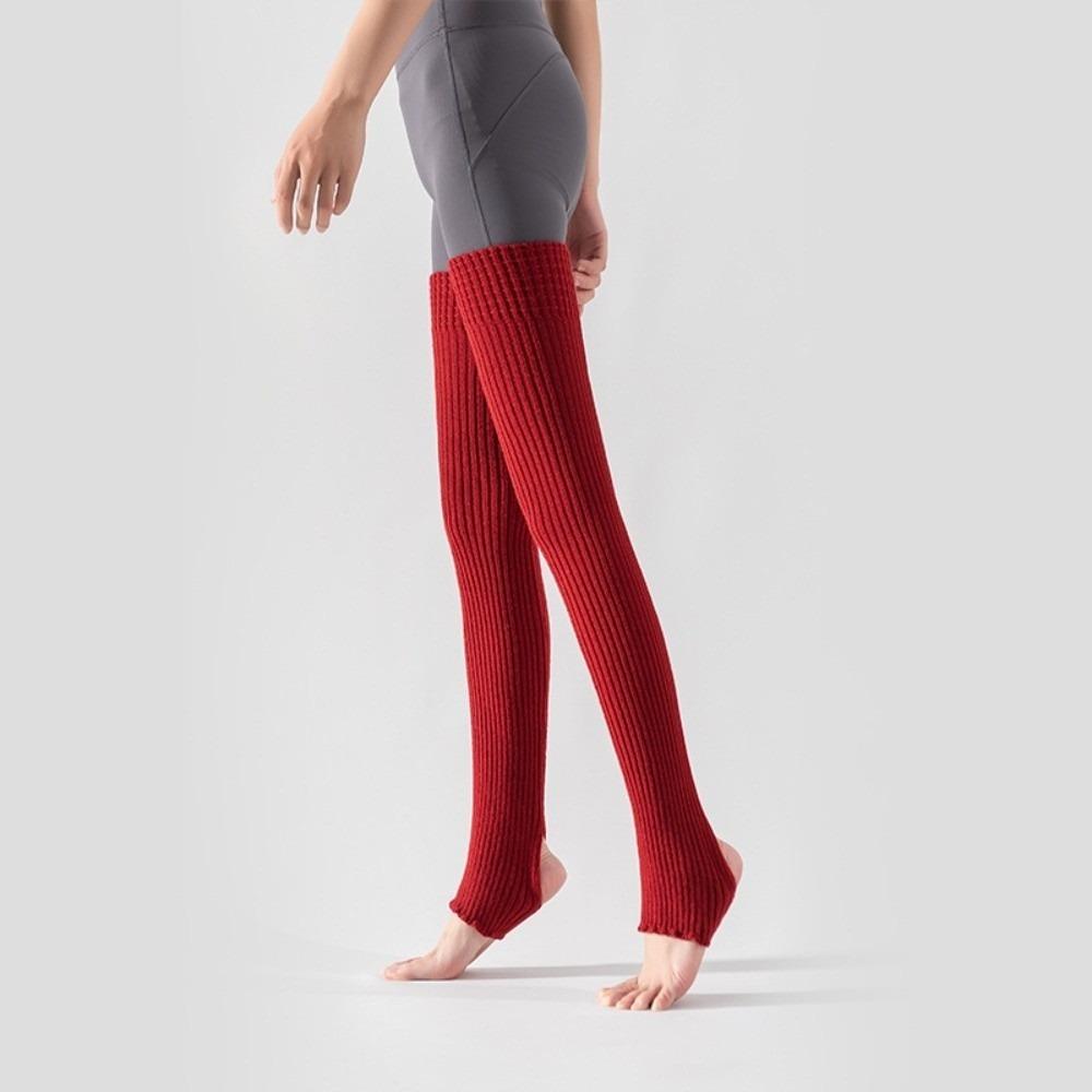 Knee High Long Foot Covers Foot Cover Pilates Yoga Knitted Socks Ballet Leg Warmers Women Girls
