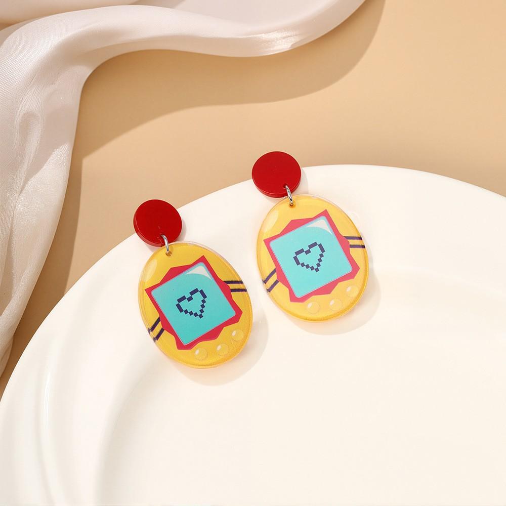 Série Animée pour Enfants Boucles d'Oreilles Dopamine Mignonnes Rétro Uniforme Scolaire Avion en Papier Clous d'Oreille Boucles d'Oreilles Douces Petites Fraîches pour Femme