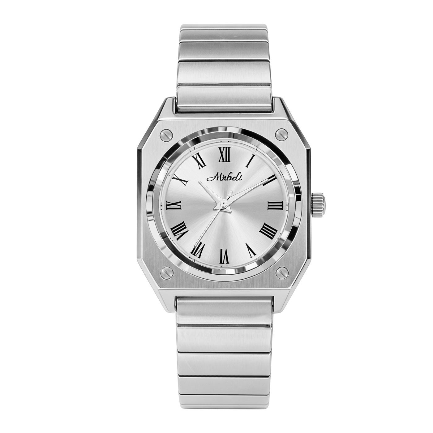Square Large Dial Steel Belt Watch Simplicity Sense Versatile Fashion Business Exquisite Quality Watch