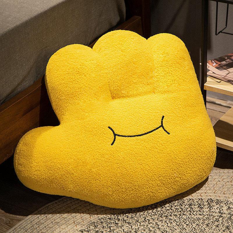 Palm Throw Pillow Plush Toy Girl Bedroom Tatami Seat Cushion Sofa Pillow Balcony Reading Thickened Pad