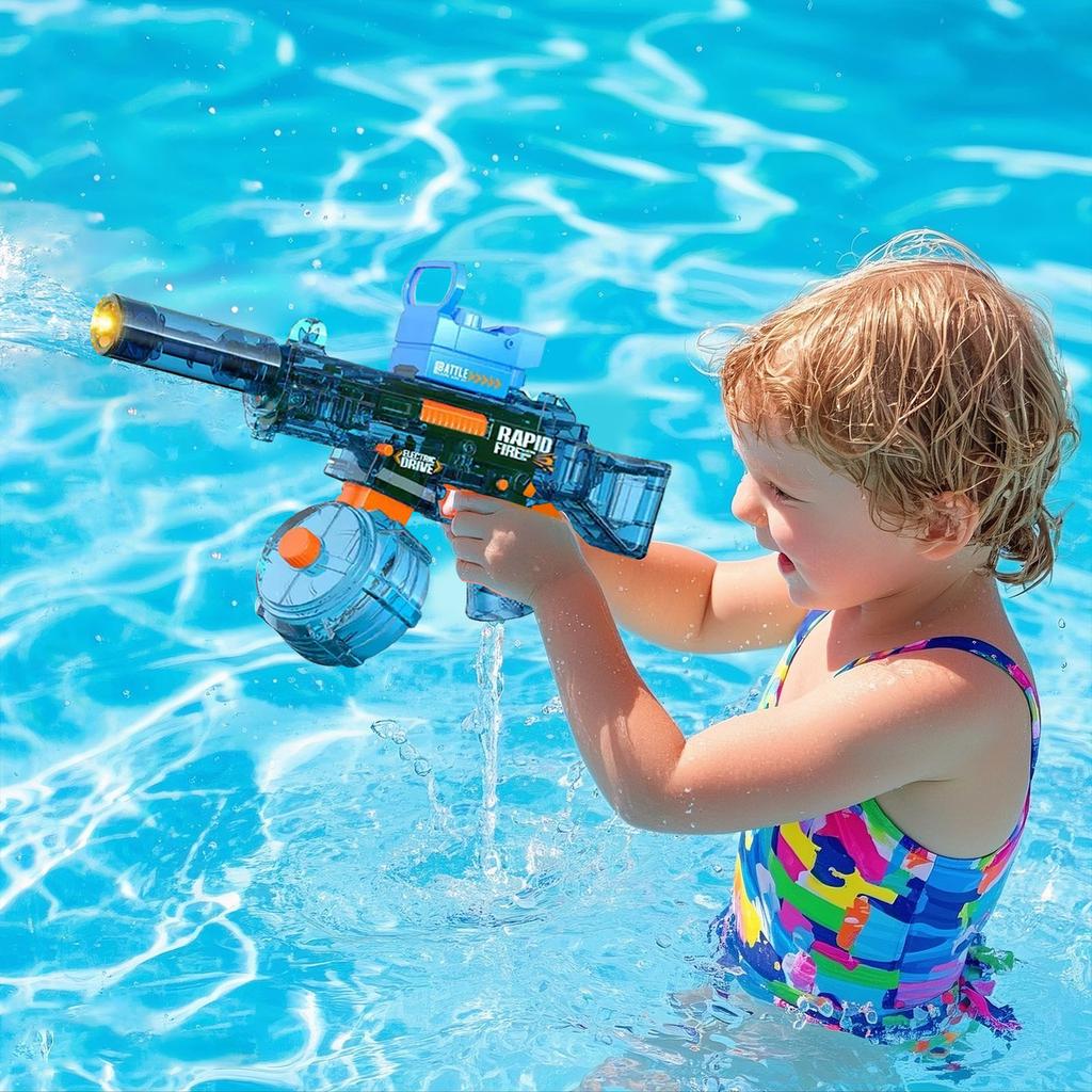 Cool Electric Firelight Hand Integrated Ice Burst Electric Water  Toy+flamethrower Head; Equipped With Battery And Charging Cable