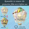 Wedding Hot Air Balloon, 2D Flat Acrylic, Decoration, Pendant, Suitable for Windows, Living Room, Party, Gifts, Christmas, Halloween