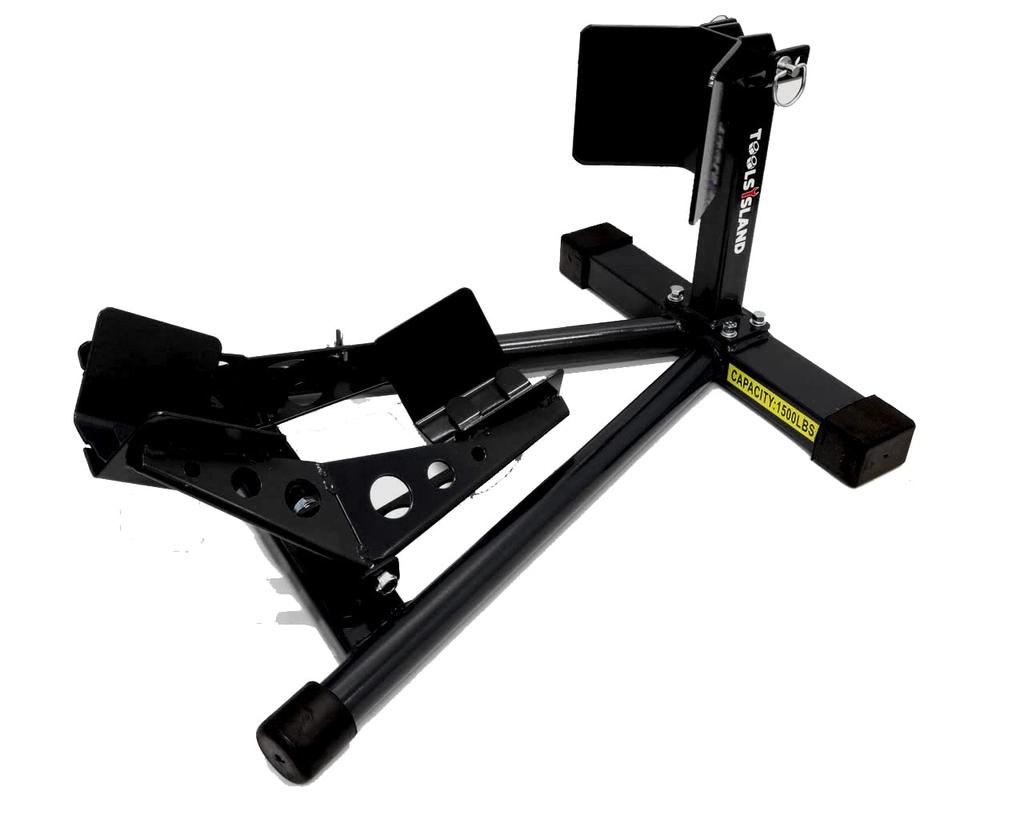 Toolsisland Bike Stand for Front Tire Fixation Front Wheel Clamp 16 Inches To 18 Inches (Black) TD7021-B