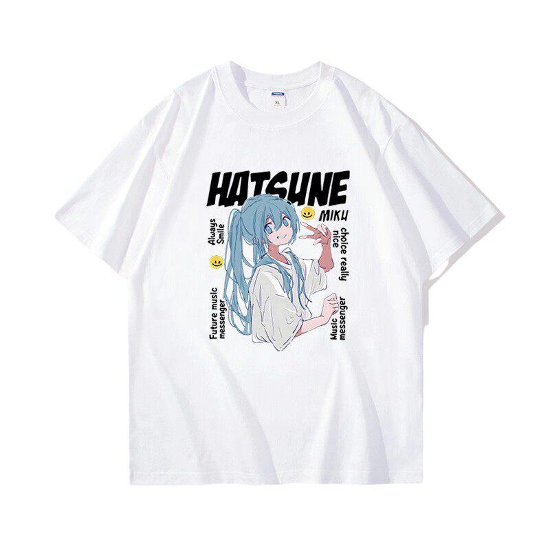 The Future of Junior Musicians Surrounding Hatsune Miku Printed Unisexs and Unisexs Loose Casual New Cotton Casual Tshirt
